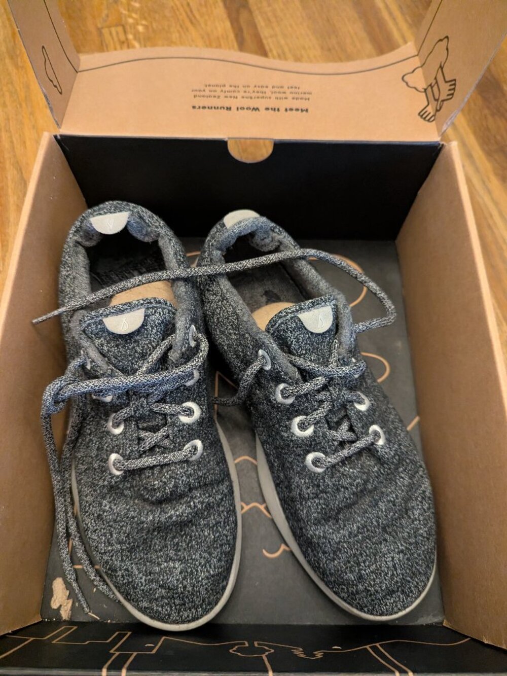 Allbirds Natural Gray Wool Runners Women's Size 10 Casual Sneakers